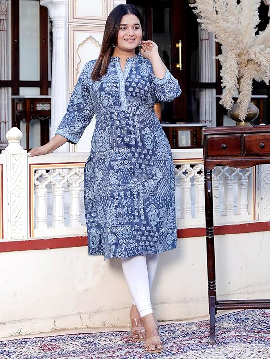 Jevi Prints Cotton Cambric Kurti